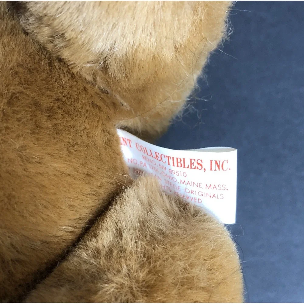 Vtg Kent Collectibles Brown Bear Plush Stuffed Animal 9